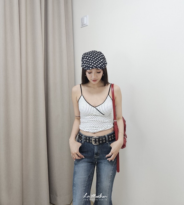 滿版點點小偷帽